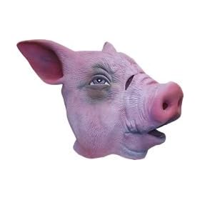 Maschera da maiale in gomma