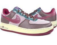 Nike Basketball Shoes-Nike Air Force 1 Low Premium 'Samurai Edition' (lt chocolate / team red / net / green stn / ink) 2006 Limited Edition Basketball Shoe-Mens Nike Basketball Shoes-Mens Basketball Shoes