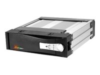 ICY DOCK HDD Wechselrahmen 13,33cm 5,25Zoll Alu fuer 3,5Z 8,89cm SATA und SAS 40mm Luefter Preisvergleich