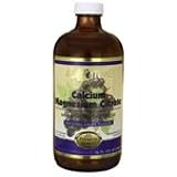 LifeTime Liquid Calcium Magnesium Citrate, Natural Grape Flavor, 16 Ounce Bottle