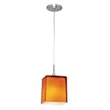 97918 - Access Lighting - Delta - One Light Line Voltage Pendant with Hermes Glass - Delta