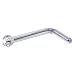 Solid 14KT White Gold 1.5mm Genuine Diamond L-Shaped Nose Ring - 18 Gauge