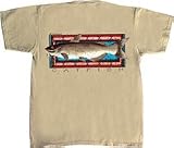 Flying Fisherman Native Angler Collection Catfish Short Sleeve Tee Shirt T1575 XX Large
