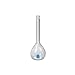 Pyrex Vista Borosilicate Glass Class A Flat Bottom Volumetric Flasks with Glass Standard Taper Stopper