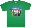 WEEZER - Salute - Green Cartoon T-shirt