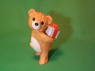 Porcelain Bear Cinnamon Bear Fourth in the series 1986 hallmark ornament