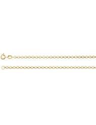 2 mm Rolo Chain 14K Yellow 7 Inch Ch639