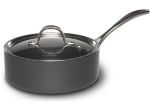 Calphalon 2.5-qt. Commercial Hard-Anodized Shallow Sauce Pan.