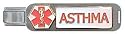 Clearly Charming Asthma Large Life Links Medical Alert Attachment Italian Charm Bracelet Link