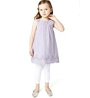 2 Piece Autograph Cotton Rich Broderie Tunic & Leggings Outfit