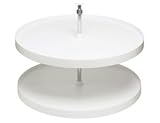 Amerock PX9895-18-W Turn-A-Shelf T-A-S Full Round, Plastic Bulk, White