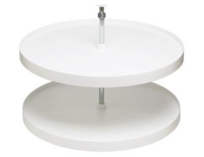 Amerock C9895-20-W Turn-A-Shelf T-A-S Full Round, Plastic, White