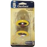 GERBER SOFT CENTER LATEX PACIFIER 2 PACK NEWBORN!