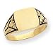 14k Antiqued Signet Ring - Size 6