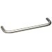 Stainless Steel Metric Pull Handle with Unthreaded Holes, Round Grip, Matte Finish