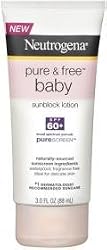 Neutrogena Pure & Free Baby Sunblock, Lotion, SPF 60+, 3 oz.