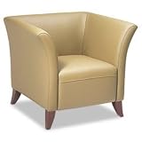 Office Star Taupe Leather Club Chair SL1871 by Office Star