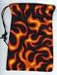Gallant Hand: Cotton Gamer Dice Bag - Black Flame (5"x7") - Holds Approximately 90-100 Dice
