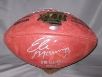 Eli Manning Autographed Hand Signed Official Super Bowl XLII Football - New York Giants