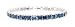 L. Erickson USA Squared Stone Swarovski Stretch Bracelet - Montana Swarovski
