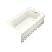 KOHLER K-1151-RA-96 Bancroft 5-Foot Whirlpool, Biscuit