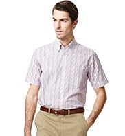 Collezione Pure Cotton Short Sleeve Striped Shirt