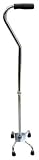 4-LEG SUPPORT WALKING CANE/STICK W/ EASY-ADJUST