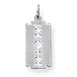 Sterling Silver Razor Blade Charm