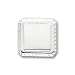 Rhodium-plated Square Tie Tack