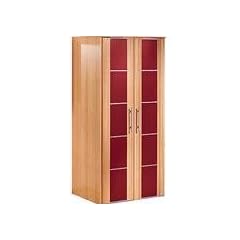 448: - made in BRD - Aktenschrank / Computerschrank buche rot