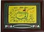 Golf Masters Autographed Framed Masters Champions Flag (25 Signatures) (PSA/DNA Certified)