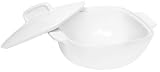 Corelle Coordinates 1 1/2 quart Square Round Casserole with Ceramic Cover, Pure White