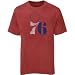 Majestic Philadelphia 76ers Heather Red Big Time Play T-shirt