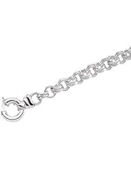 Sterling Silver Solid Double Cable Bracelet - 8 Inches