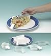 Ableware 745260002 White Plastic Food Bumper