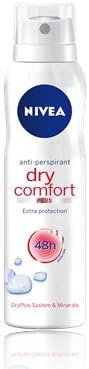 Nivea Women Anti-perspirant Deodorant Dry Comfort Spray Extra Protection 5.25oz/150ml.