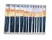 Royal Brush Waterproof Standard Golden Taklon Hardwood Handle Paint Brush Combo Pack, Assorted Size, Blue, Pack of 144