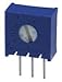 Bourns 3386R-1-102LF Trimmer; Cermet; Rest 1 Kilohms; PCB; 1 Turn; Pwr-Rtg 0.5W