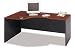 Left Corner Desk In Dark Cherry - Office Furniture Groupings