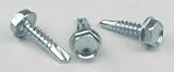 10 X 5/8 Self-Drilling Screws / Unslotted / Hex Washer Head / Steel / Black Oxide / 7,000 Pc. Carton
