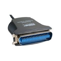 USB zu Parallel LPT Kabel Adapter schwarz