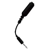 Headphone Adapter for Apple iPhone Recessed Jack, 3.5mm Male Female Extension Plug - Black