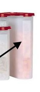 Tupperware Super Oval Modular Mates #5 with flat passion red seal