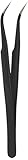 uxcell　耐磁ピンセット　帯電防止ピンセット　2本入り　シルバートーン　ブラック　ステンレス鋼　13x0.9x1cm