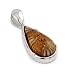 Brown Millefiori Drop Pendant