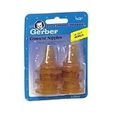 Gerber Cross-Cut Nipples, 6 Ea