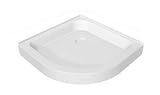 Maax shower base 102953-005. 40 1/8'' W x 40 1/8'' D x 5'' H, Sterling