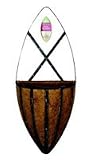 Outdoor Living : Gardman Elizabethan Wall Basket With Liner - 300mm Lead finish