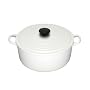 Le Creuset Casserole, Round, White, 22 cm