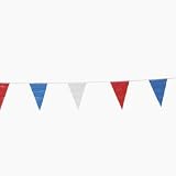 Cheap Deals on  decorative outside flags-Red/White/Blue Pennant Banner (6 Pcs)